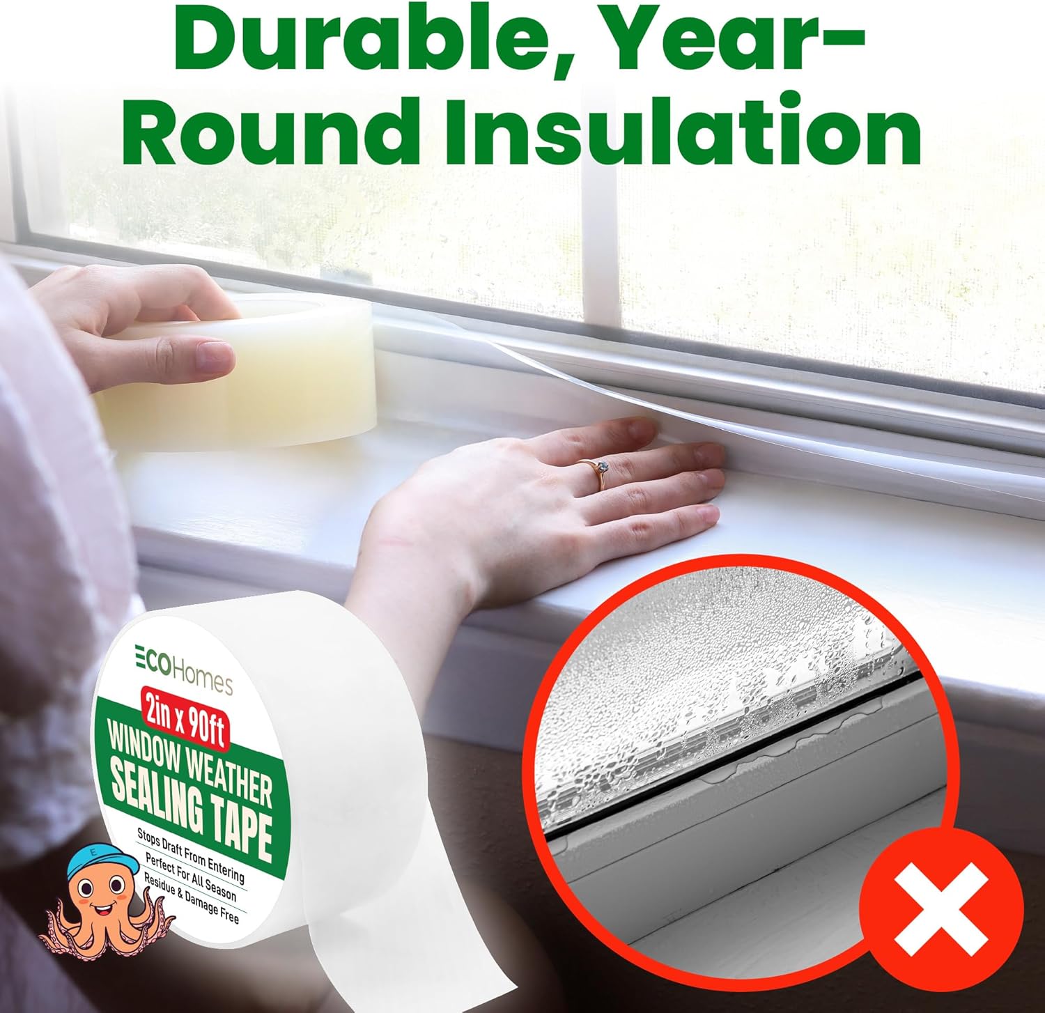 Window Sealing Tape | Stops Draft from Entering Through Gaps - Image 4