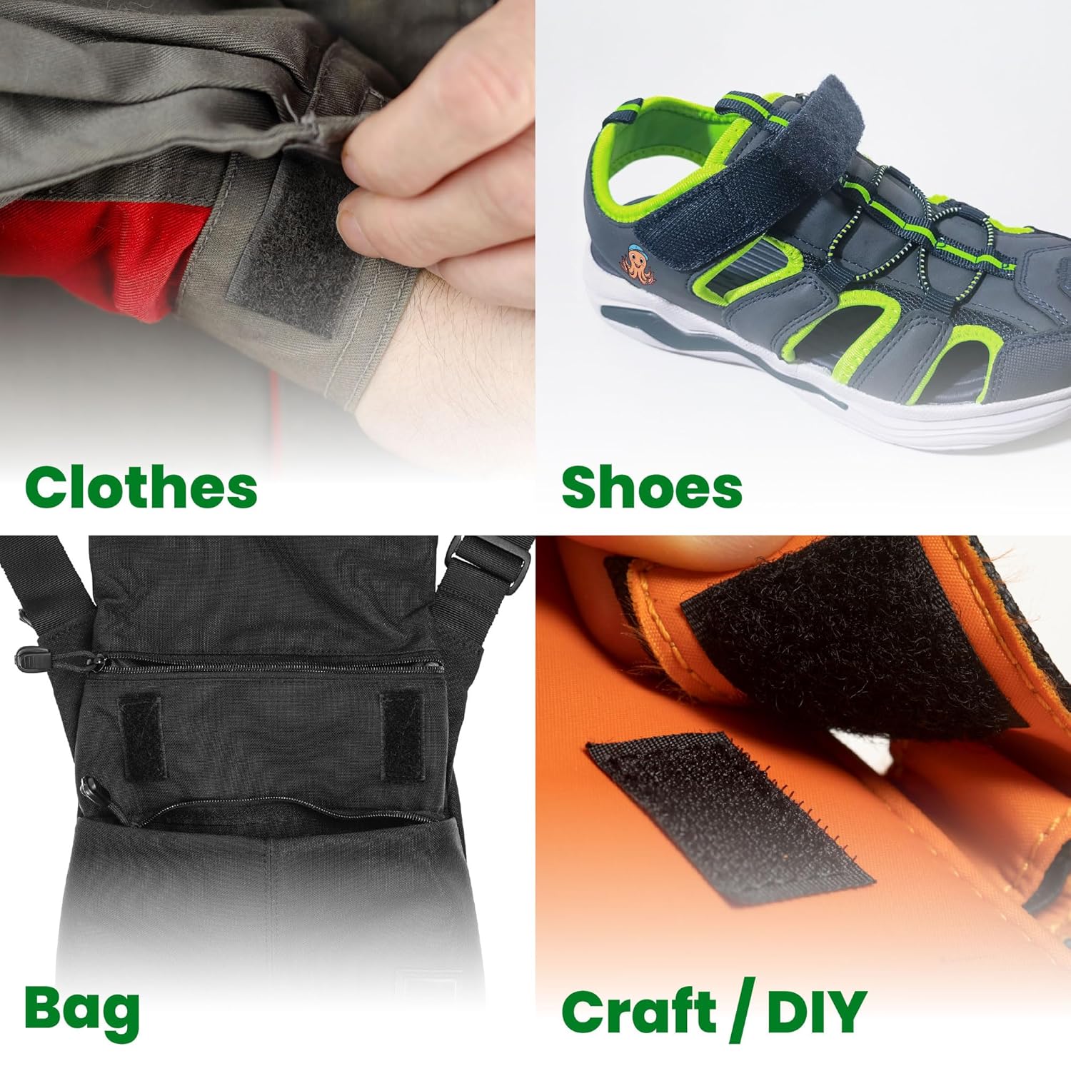 Sew On Hook and Loop Tape | Non Adhesive Sewing Fabric Fastener Straps - Image 7