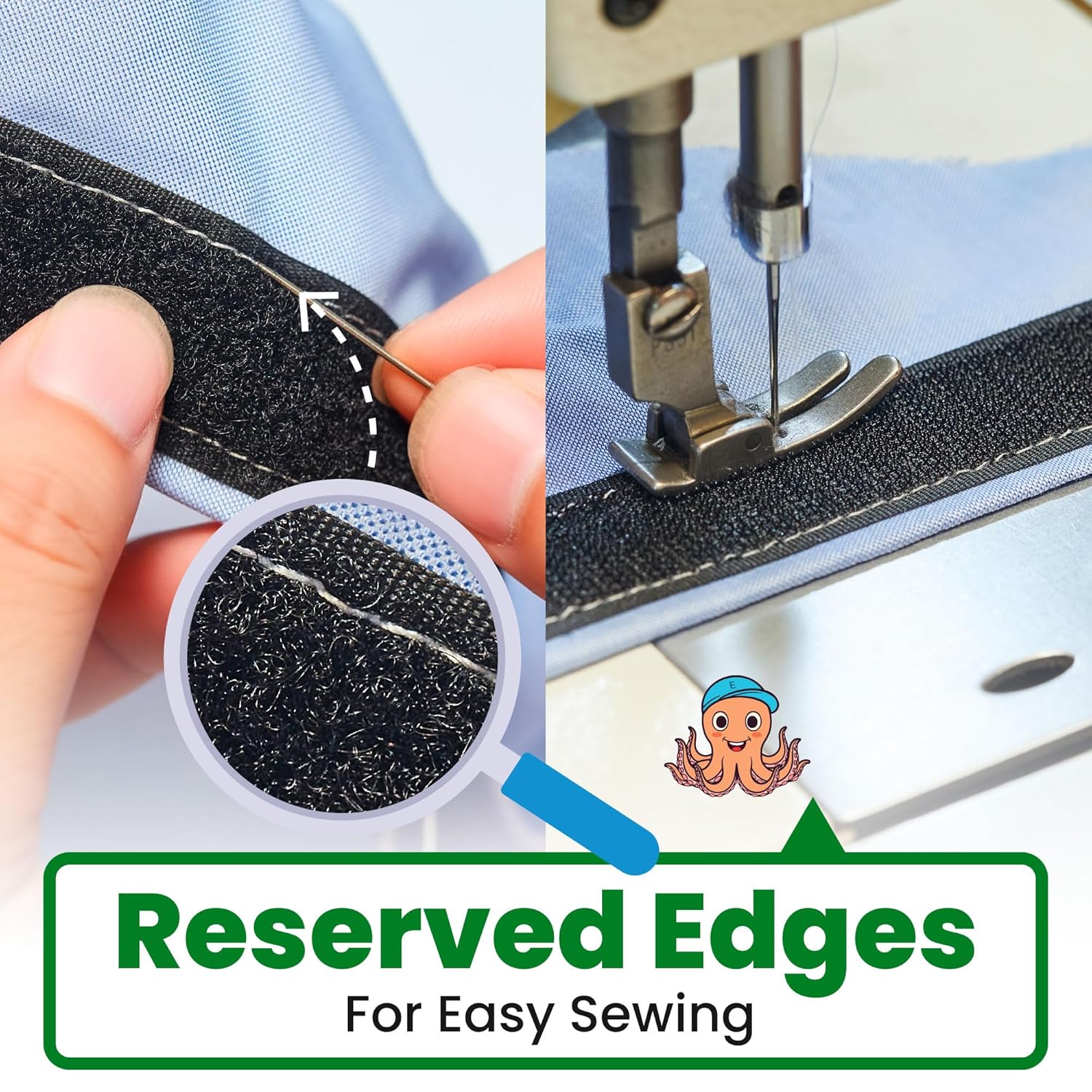 Sew On Hook and Loop Tape | Non Adhesive Sewing Fabric Fastener Straps - Image 5