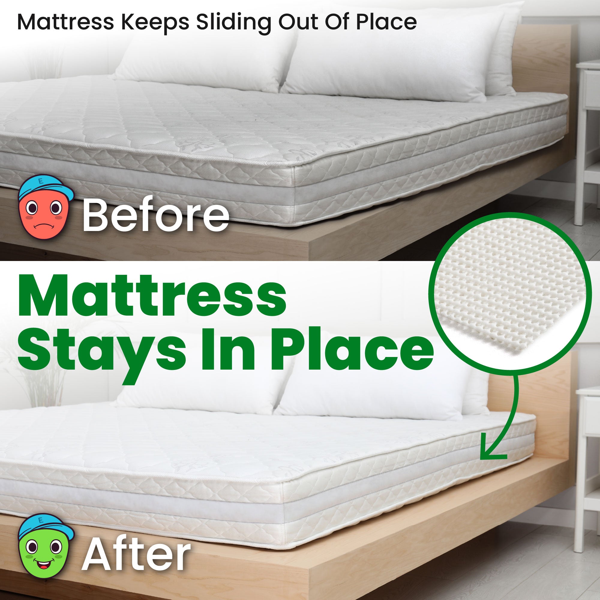 Mattress Gripper Pad | Keep Mattress from Sliding - Image 2