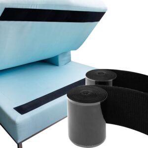 Heavy Duty Strips for Couch Cushions | Keep Sofa Cushions from Sliding, Adhesive Hook and Loop Tape, Prevent Sliding, Indoors, Outdoors, Non Slip, Furniture Grip