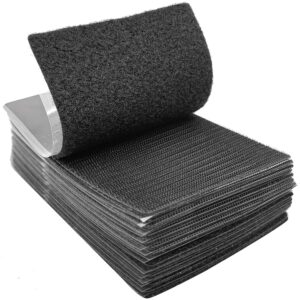 Strips with Adhesive for Fabric | No Sew, Stick On for Fabric, Sticky Back for Clothes, Curtains, Heavy Duty, Double Sided Hook and Loop Hem Tape Fasteners