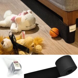 Under Couch Guard Elastic Strap, Toy Blocker | Barrier for Under Sofa, Bed & Furniture Bottom, Stop Things from Going Under, Easy to Install, Gap Bumper Stopper for Toys